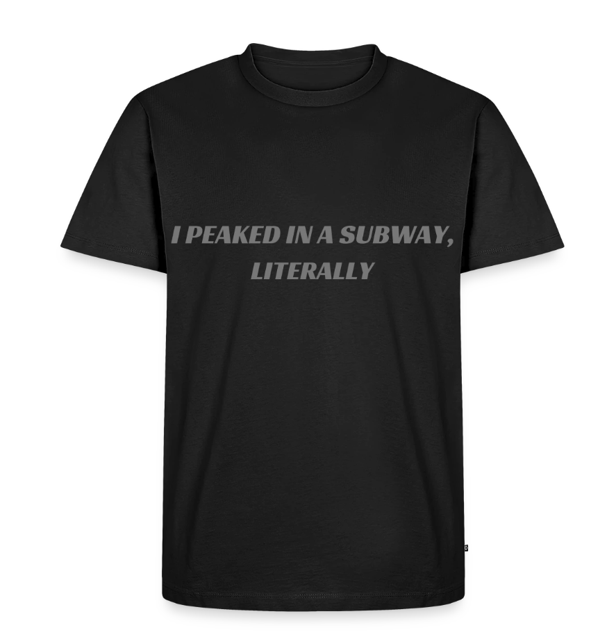 PEAKED IN A SUBWAY TEE